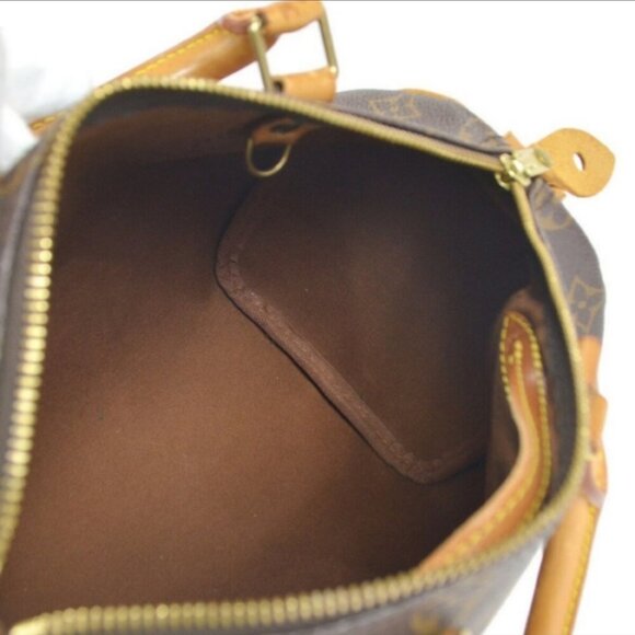 Authentic LOUIS VUITTON SPEEDY 25 HAND BAG PURSE MONOGRAM CANVAS - Picture 8 of 14